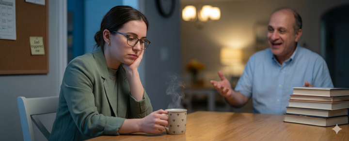Why Does My Dad Annoy Me So Much? A Therapist Explains the 9 Real Reasons (It's Not Just the Chewing) by OKclarity.com
