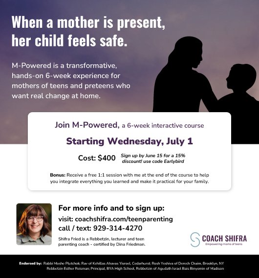 Be M Powered 6-week Workshop for Parenting Teens/Preteens
