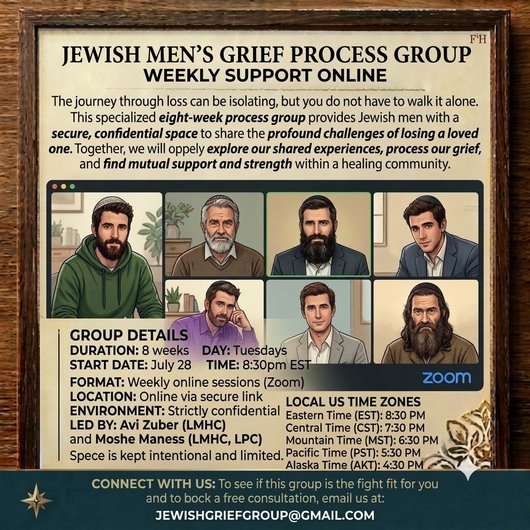 Grief Process Support Group for Jewish Man