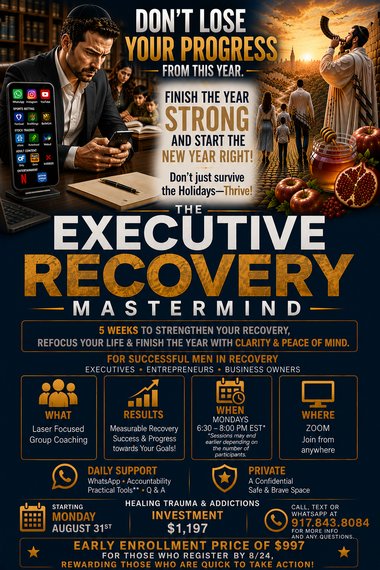 5-Week Laser-Focused Executive Group Coaching Program  Designed for individuals in recovery from sex, pornography, gambling, and other technology-related addictions.
