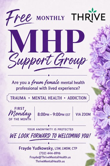 FRUM FEMALE MENTAL HEALTH PROFESSIONALS SUPPORT GROUP