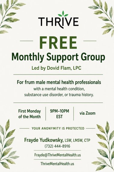 FRUM MALE MENTAL HEALTH PROFESSIONALS SUPPORT GROUP