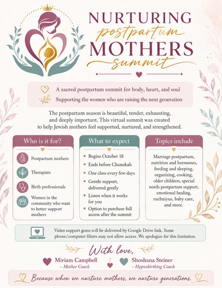Nurturing Postpartum Mothers Summit