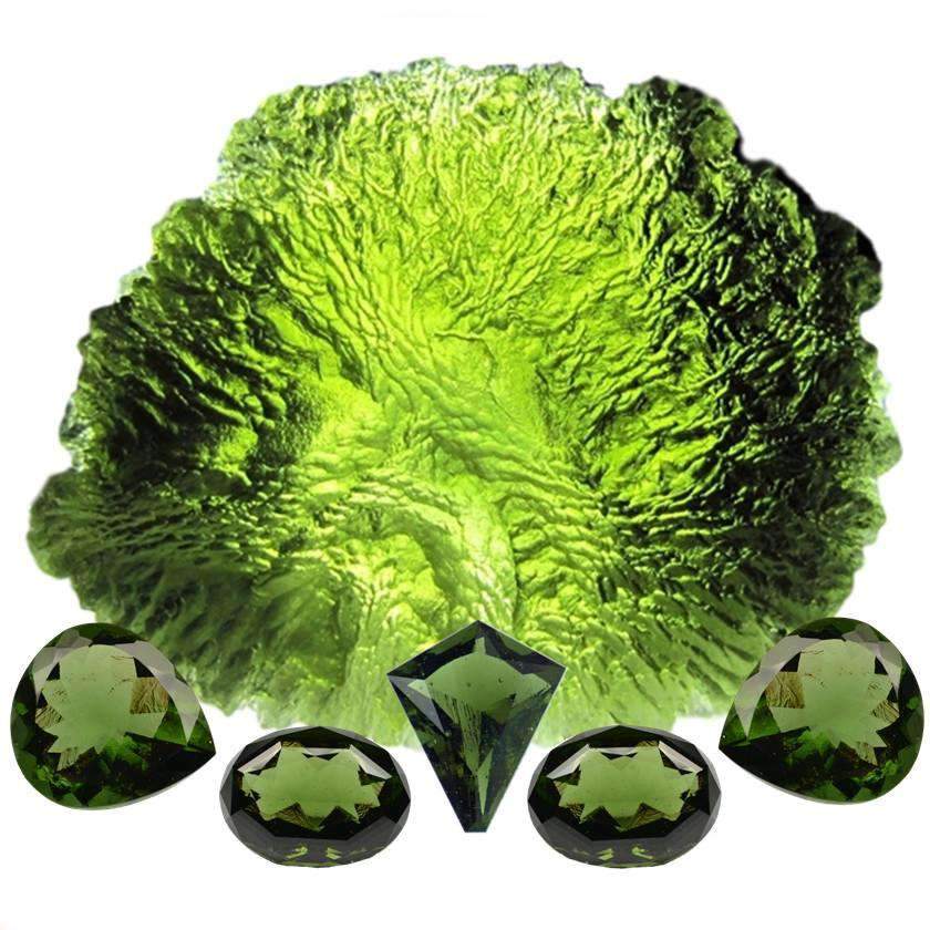 what is a moldavite crystal necklace