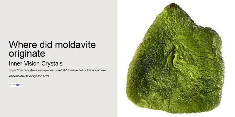 where did moldavite originate