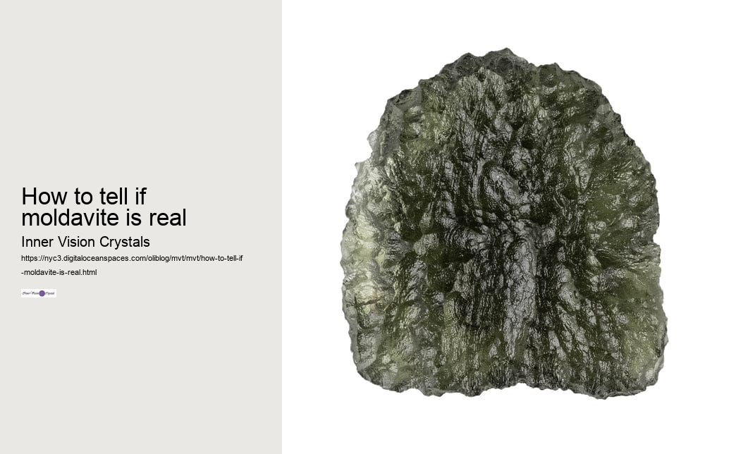 how to tell if moldavite is real