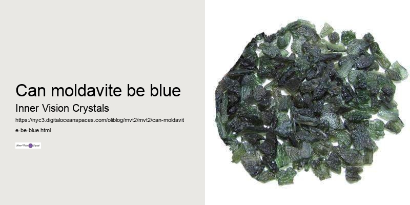 can moldavite be blue