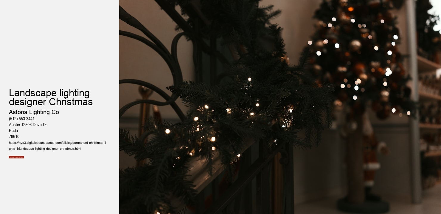 landscape lighting designer Christmas