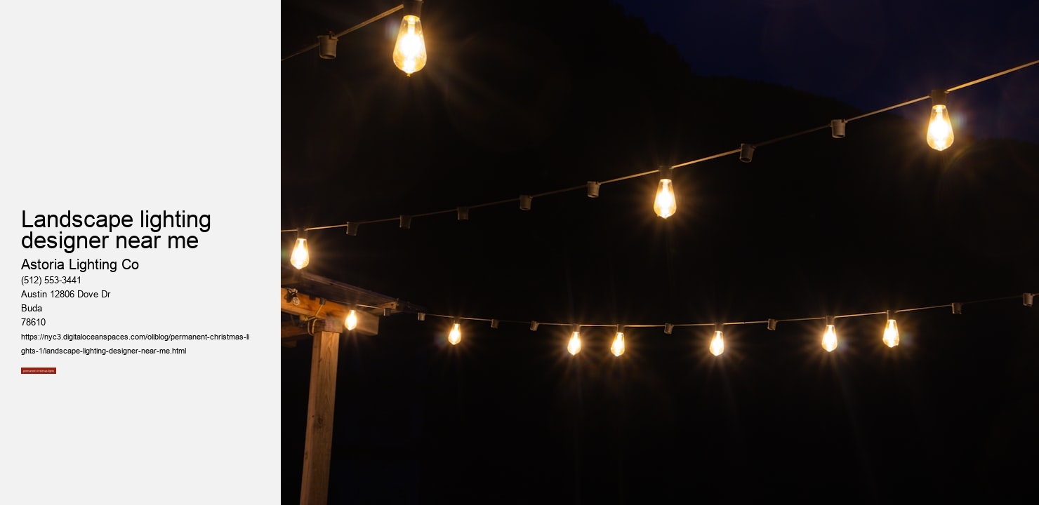 landscape lighting designer near me