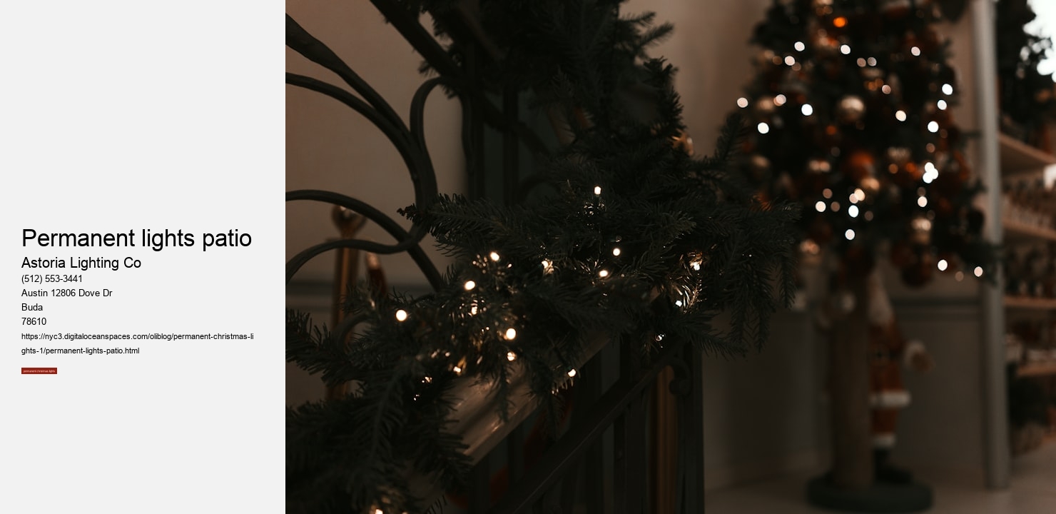permanent lights patio