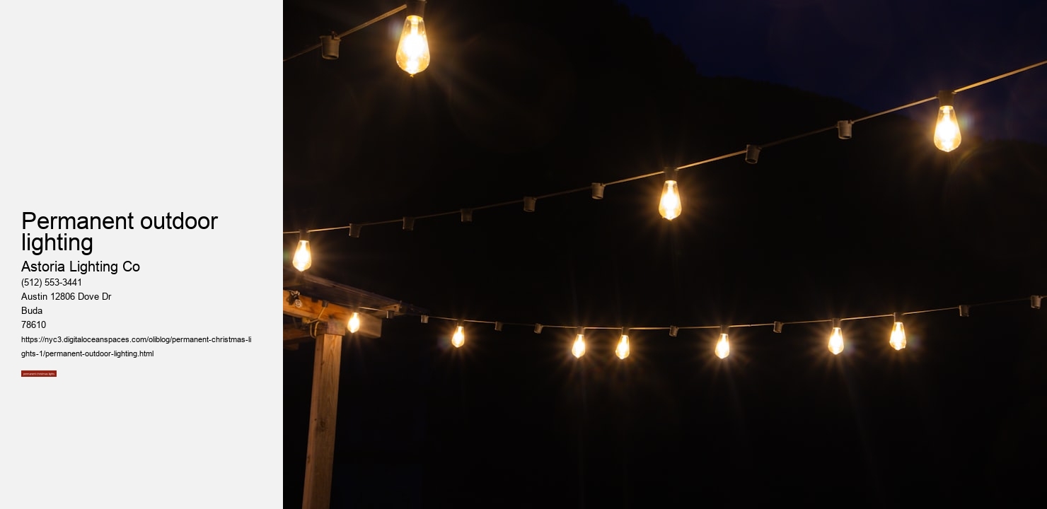 permanent outdoor lighting