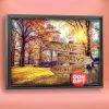 Central Park at Autumn Personalized Photo or Canvas Prints with Couple’s Names and Special Date on Sign,Perfect Present for Anniversary