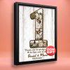 Personalize 1 Year Anniversary Gift for Her, First Wedding Anniversary Gift for Husband, 1st Anniversary Photo Collage, Number One Collage