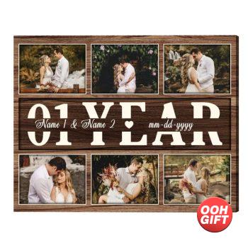 Personalize First Anniversary Gift for Him First Wedding image 1
