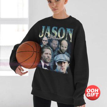 Jason Statham sweatshirt cool retro rock poster sweater 70s image 1