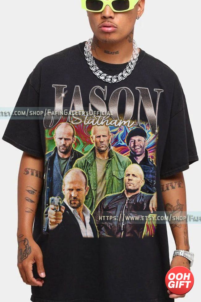 RETRO Jason Statham Vintage Shirt  Jason Statham Homage image 1
