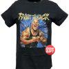Dwayne The Rock Johnson Power Pose Flex Black WWE T-shirt image 1
