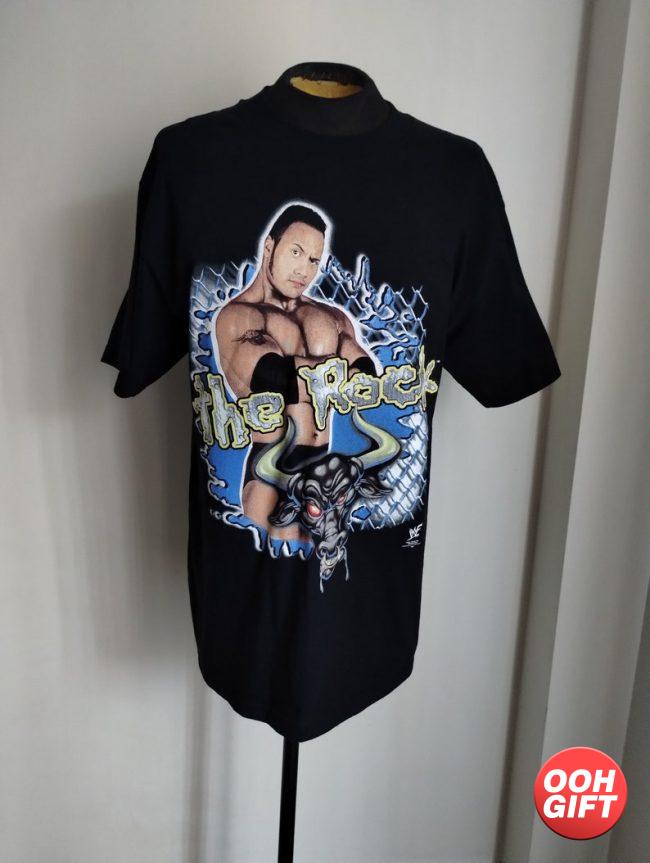 Vintage 1999 The Rock double sided graphic wrestling t-shirt image 1