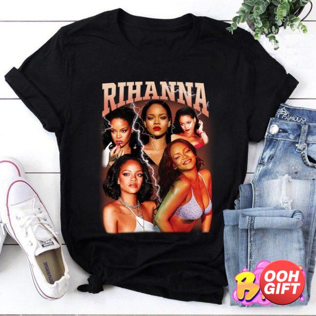Retro Rihanna Vintage 90s Bootleg Classic Graphic T-Shirt image 1