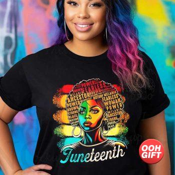 Juneteenth T-Shirt, Black Woman Shirt, Black Woman Strong Unisex Shirt, Juneteenth Black Woman Vintage Shirt, Black History Month Shirt