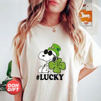 Peanuts St. Patrick’s Snoopy Lucky Clover T-shirt