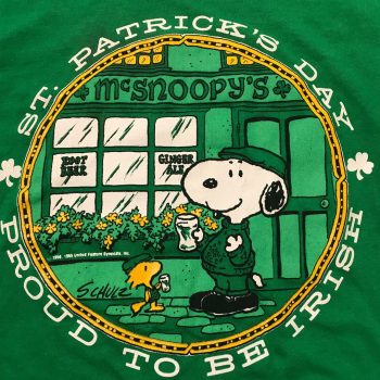 Vintage Snoopy Joe Cool Irish St. Patrick’s Day Tee