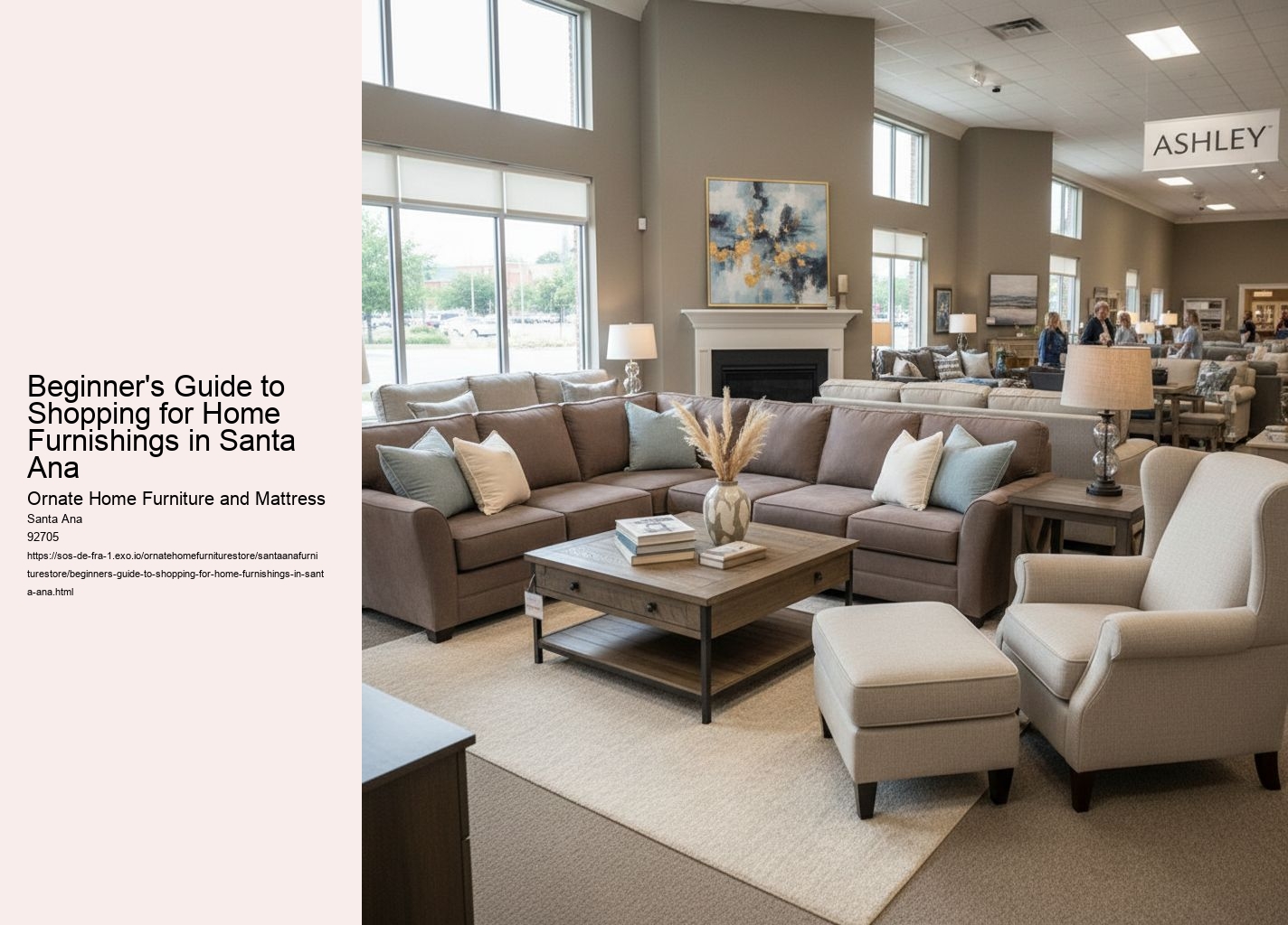 Beginner's Guide to Shopping for Home Furnishings in Santa Ana