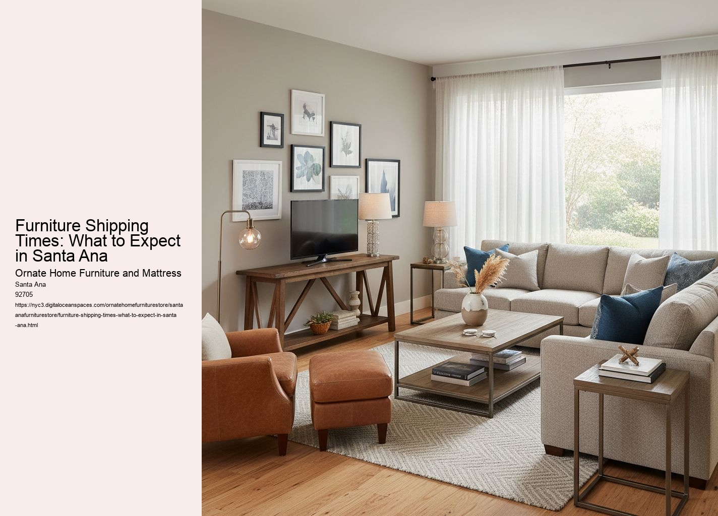 Furniture Shipping Times: What to Expect in Santa Ana
