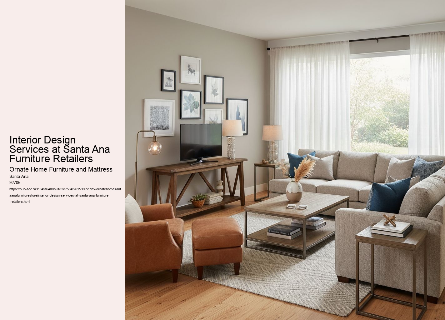 Interior Design Services at Santa Ana Furniture Retailers