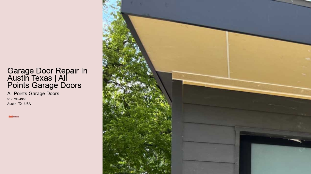 Garage Door Repair In Austin Texas | All Points Garage Doors