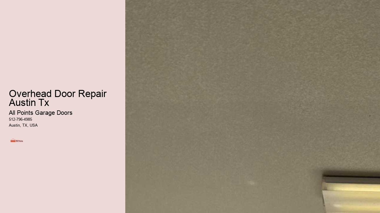 Overhead Door Repair Austin Tx