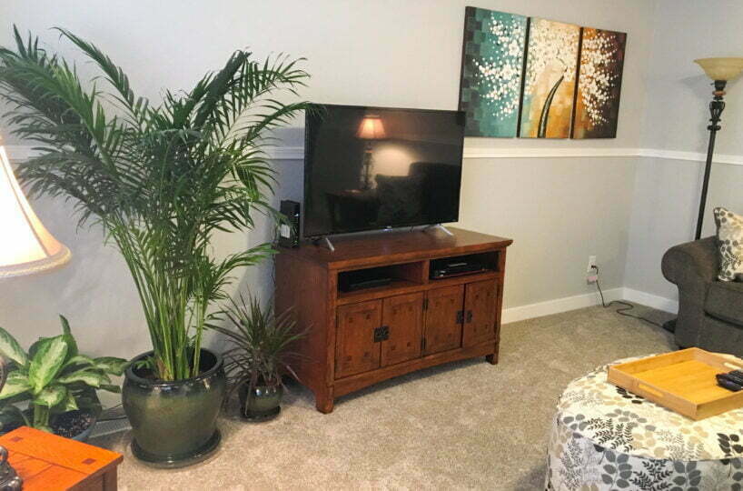 Smart TV in furnished home in Salem, OR.