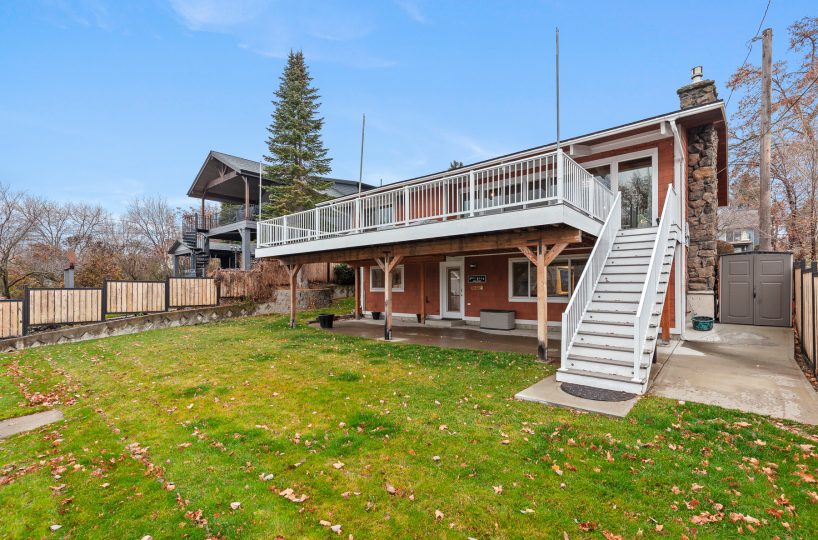 Back exterior of furnished home located in Liberty Lake, WA.