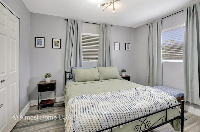 Second bedroom in furnished home located in Miami, FL.