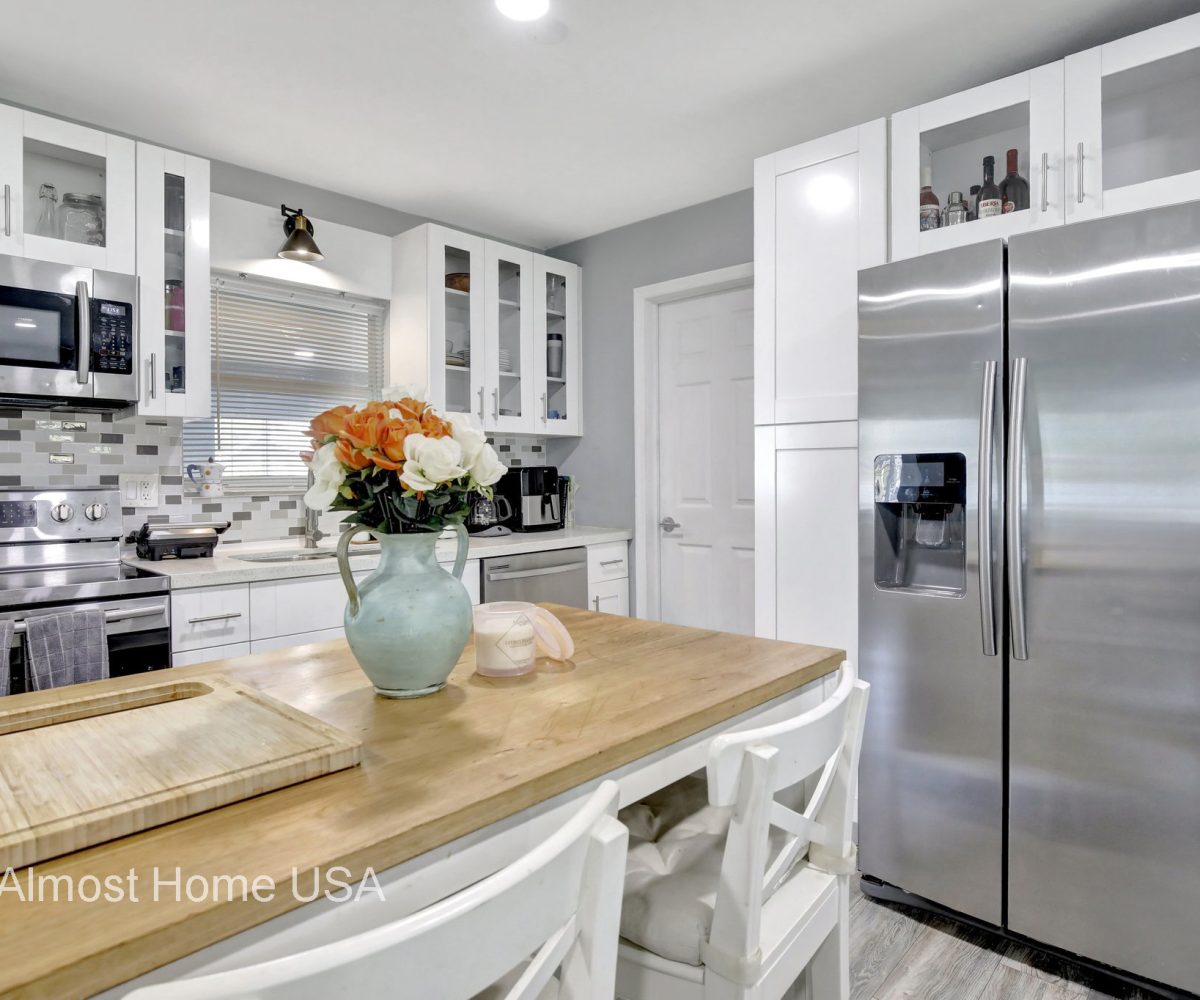 Updated kitchen in furnished home located in Miami, FL.