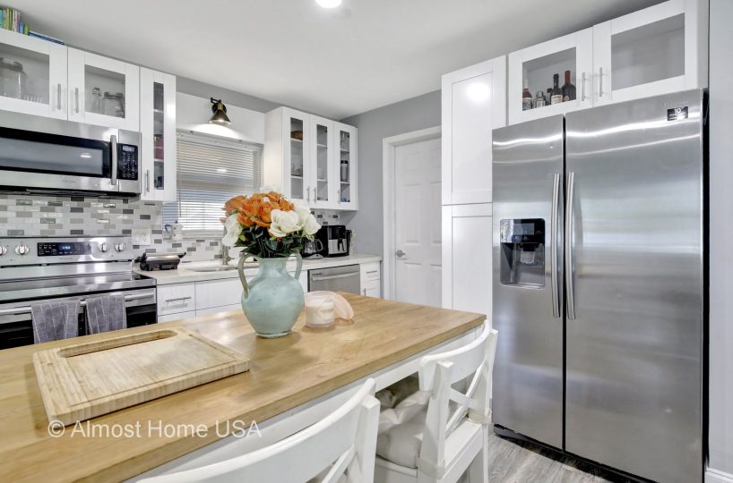 Updated kitchen in furnished home located in Miami, FL.