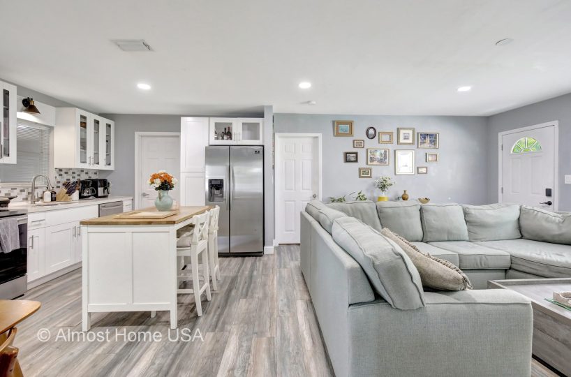 Stainless steel appliances in furnished home for corporate housing in Miami, FL.