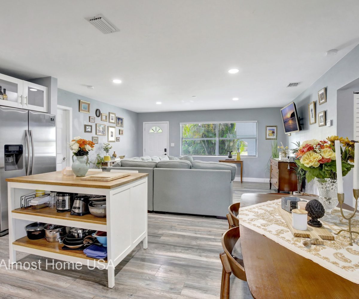 Spacious open concept in furnished home located in Miami, FL.