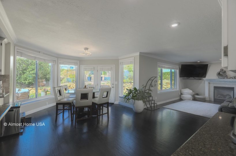 Open concept in furnished 5 bedroom home in Holladay, UT.