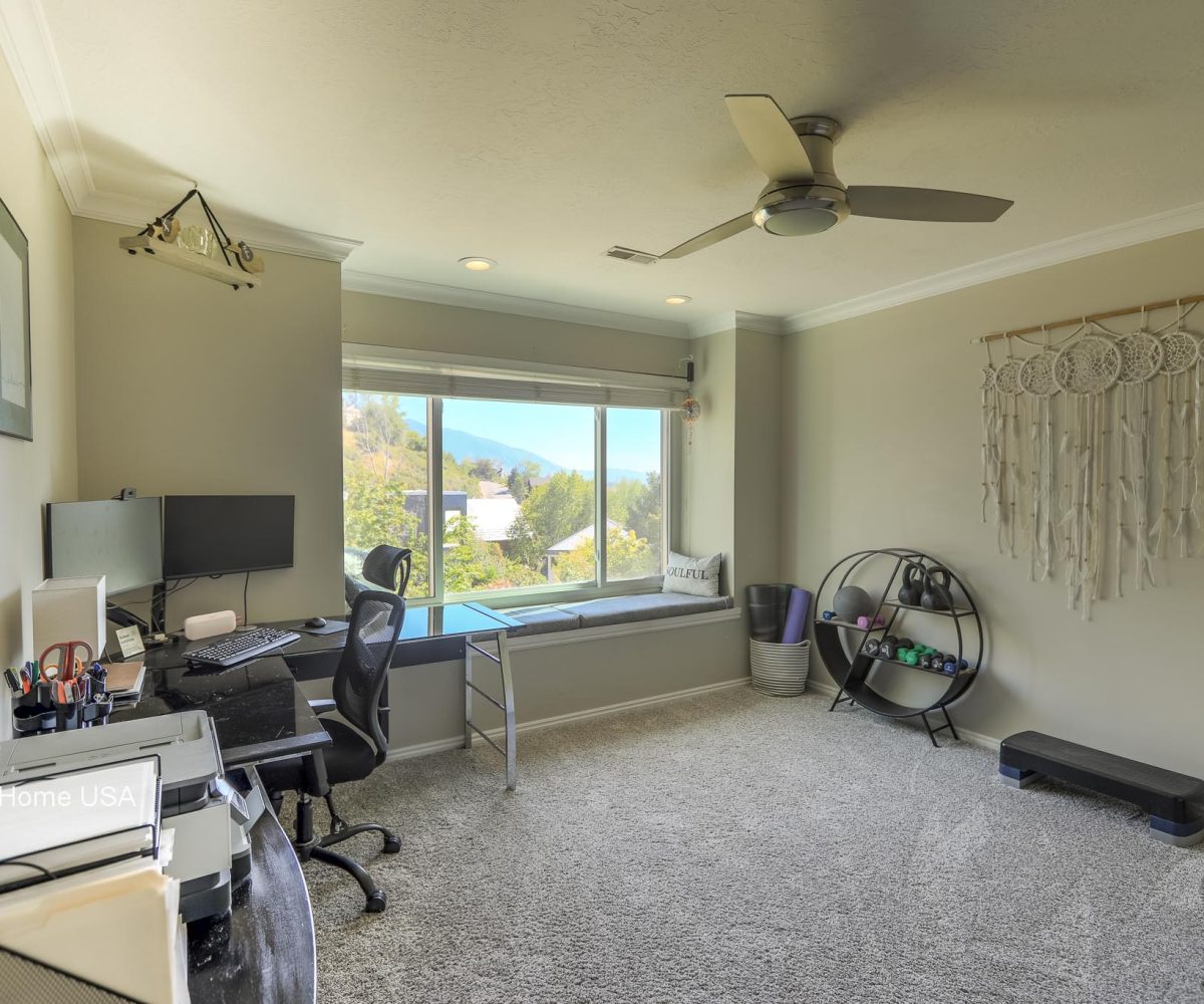 Office in furnished 5 bedroom home in Holladay, UT.