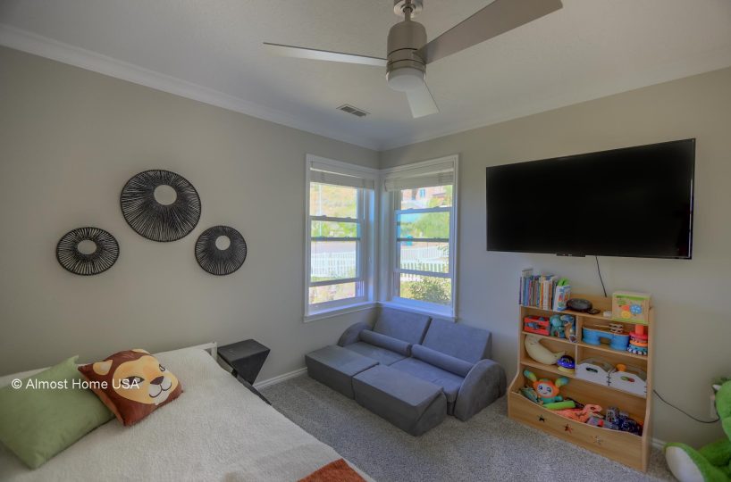 Third bedroom in furnished 5 bedroom home in Holladay, UT.
