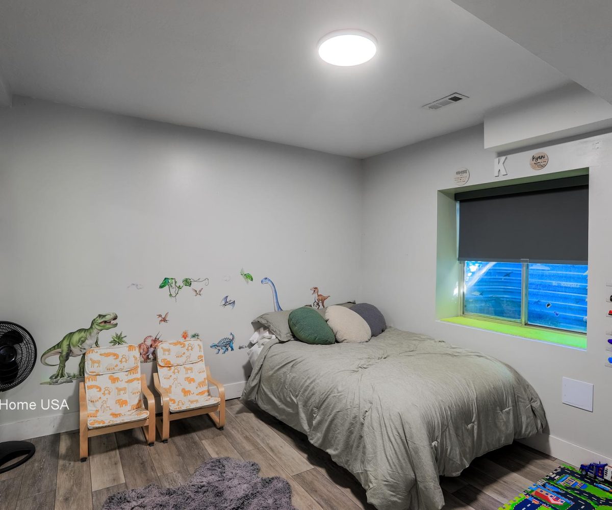 Playroom in furnished 5 bedroom home in Holladay, UT.