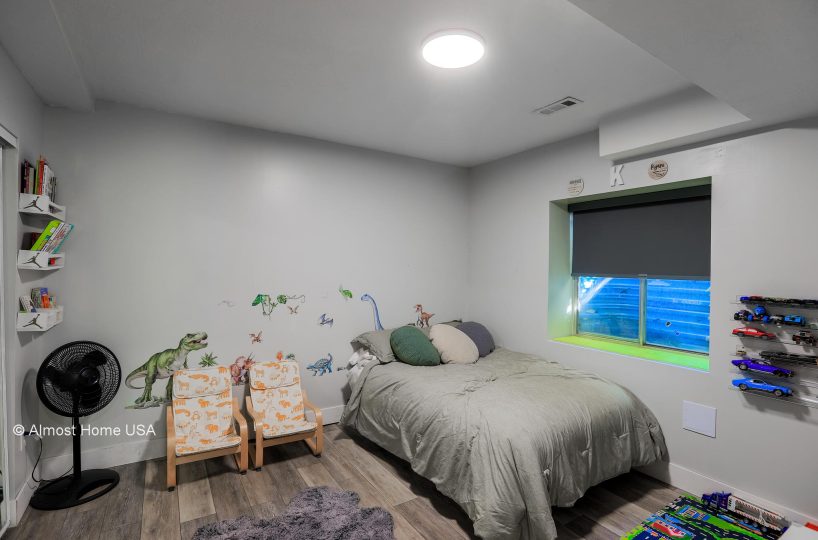 Playroom in furnished 5 bedroom home in Holladay, UT.