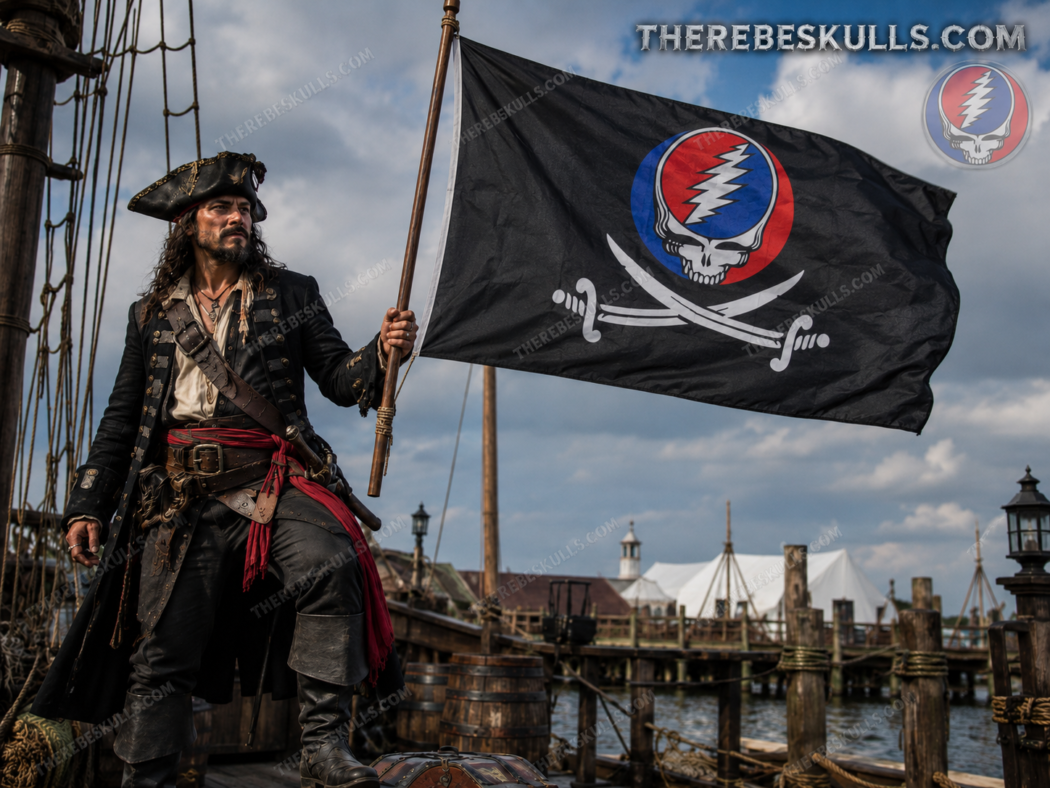 Grateful Dead Pirate Steal Your Face Flag – 3 x 5 ft - Image 2