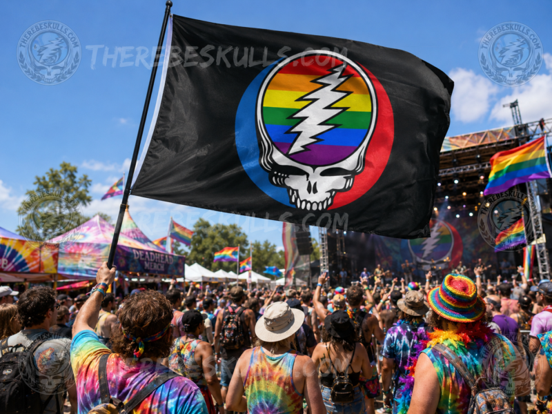 Grateful Dead Steal Your Face Pride Flag 3'X5'
