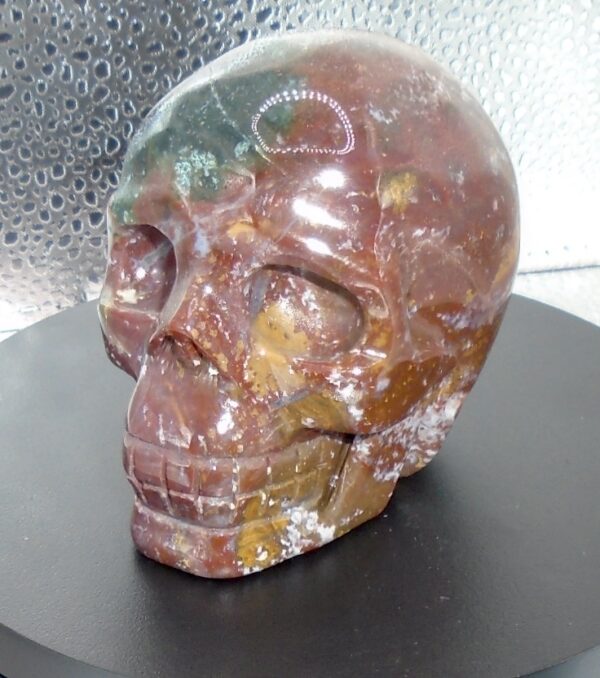Ocean Jasper Carved Skull. There Be Skulls