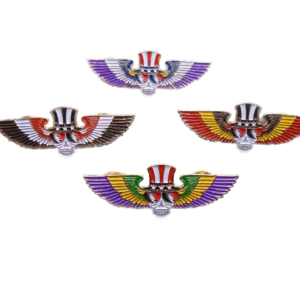 Grateful Dead Winged Uncle Sam Steal Your Face Hat Pin – Deadhead Enamel Lapel Pin