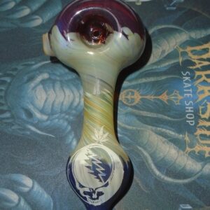 Blown Glass Steal Your Face Pipe