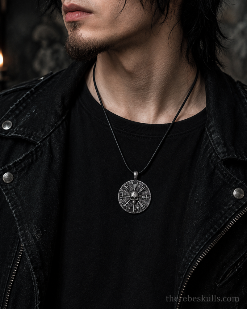 Pirate Medallion Skull Necklace
