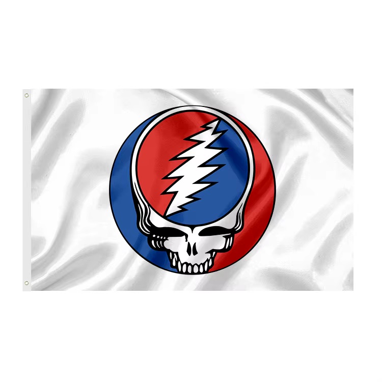 Steal Your Face skull with lightning bolt Grateful Dead symbol
